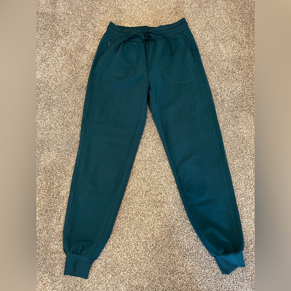 NWOT Rachel Zoe XS Blue Green Tapered Joggers Sweatpants